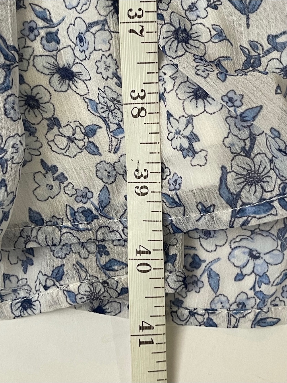 Blue Floral Prairie Maxi Dress Cottagecore Ruffle Sundress Medium - Picture 3 of 6